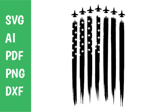 Air Force Fighter Jet Flag Svg Graphics and Crafts