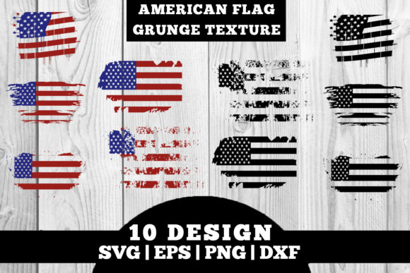American Flag USA Flag Grunge Texture