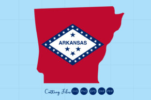Arkansas State with Flag Background Graphics and Crafts