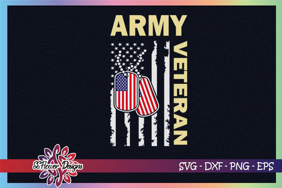 Army Veteran, American Flag Graphics and Crafts