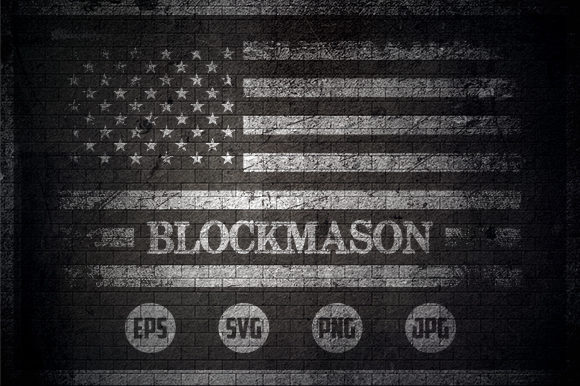 Blockmason - USA Flag Graphics for Crafts
