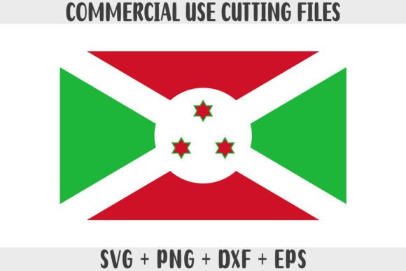 Burundi Flag SVG Original Colors Graphics