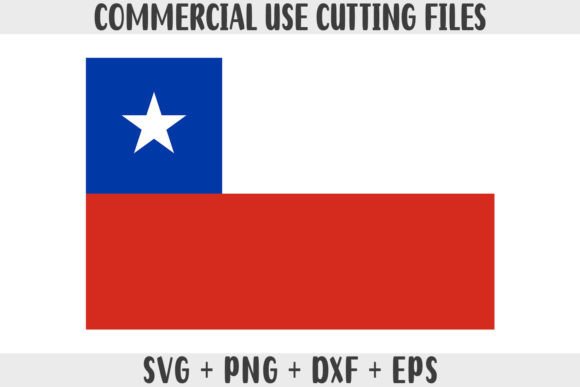 Chile Flag SVG Original Colors Graphics and Crafts