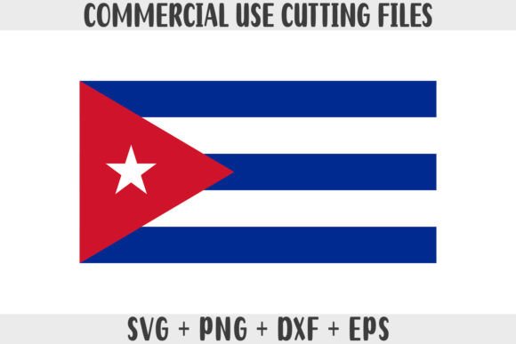 Cuba Flag SVG Original Colors Graphics