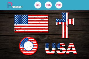Distress American Flag Graphics for Crafts