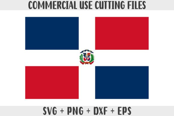 Dominican Republic Flag SVG, PNG for Crafts and Graphics