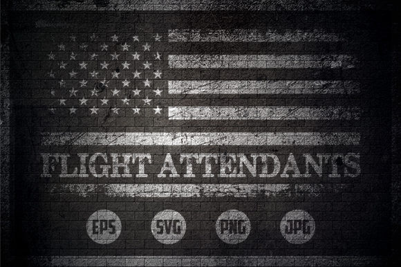 Flight Attendants - USA Flag
