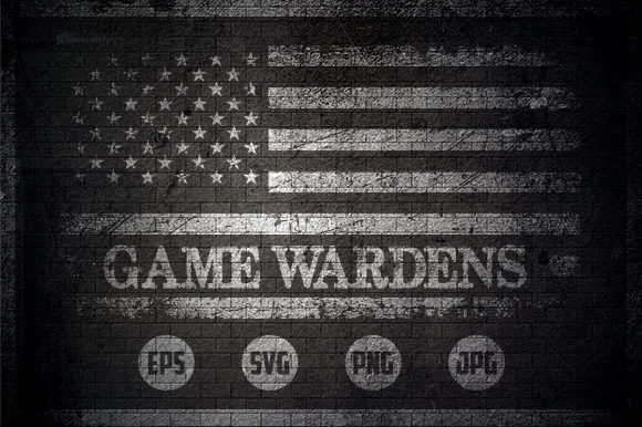 Game Wardens - USA Flag Graphics and Crafts