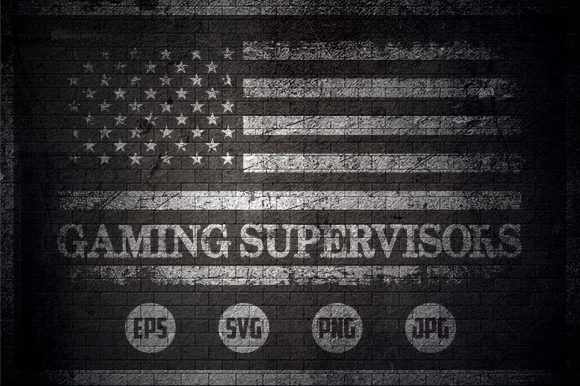 Gaming Supervisors - USA Flag Graphics