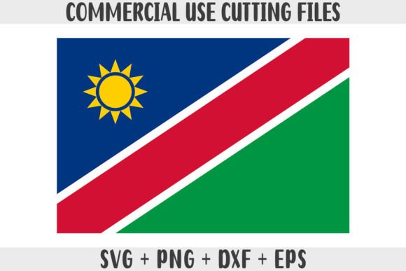 Graphics and Crafts: Namibia Flag SVG Original Colors