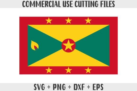 Grenada Flag SVG Original Colors Graphics