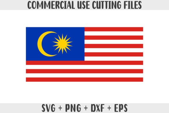 Malaysia Flag SVG Original Colors Graphics