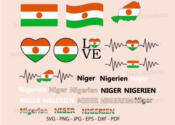 Niger Flag Svg Bundle: Graphics & Crafts