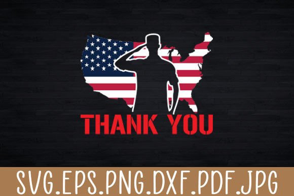 Patriotic American Flag Thank You – Graphics & Crafts
