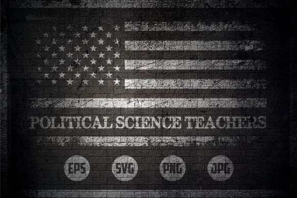 Political Science Teachers - USA Flag Graphics and Crafts