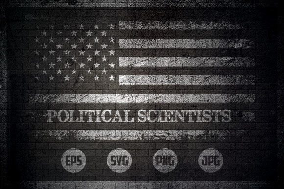 Political Scientists - USA Flag Graphics and Crafts