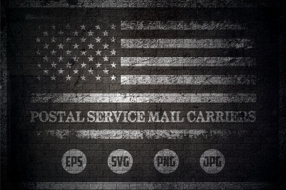 Postal Service Mail Carriers - USA Flag Graphics and Crafts