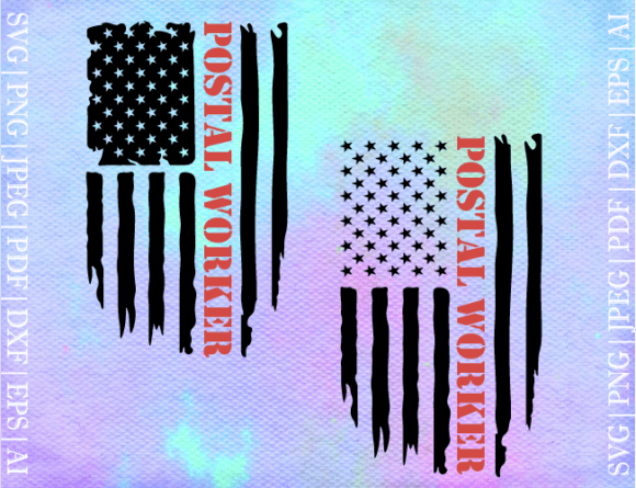 Postal Worker Flag SVG: Graphics and Crafts in Action