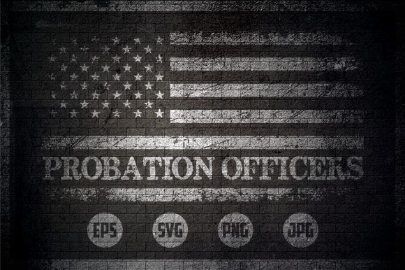 Probation Officers - USA Flag Graphics and Crafts