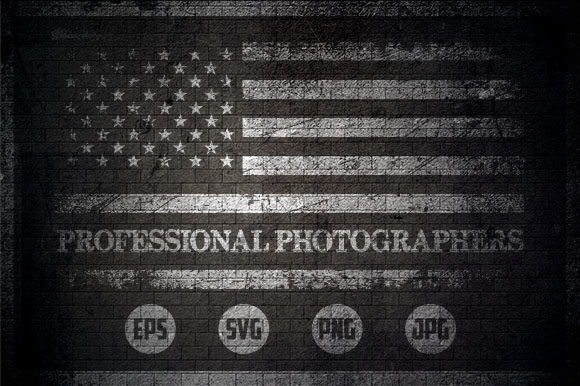 Professional Photographers - USA Flag