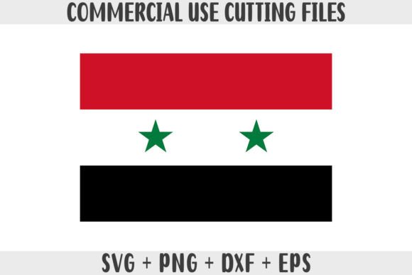 Syria Flag SVG Original Colors Graphics