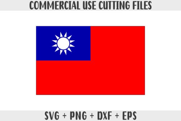Taiwan Flag SVG Original Colors