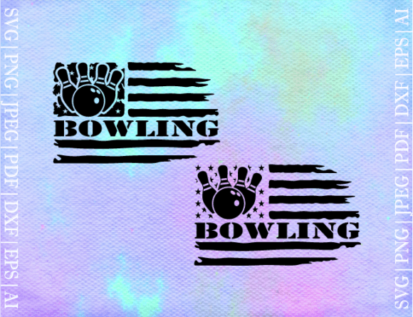 US Bowling Flag SVG: Graphics and Crafts for Creative Marketing